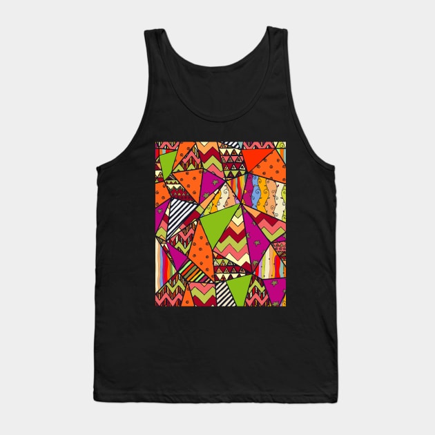 African Style No14, Tribal dance Tank Top by Jirka Svetlik